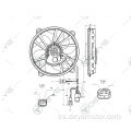 Ventilador de radiador de coche universal para PEUGEOT 807308